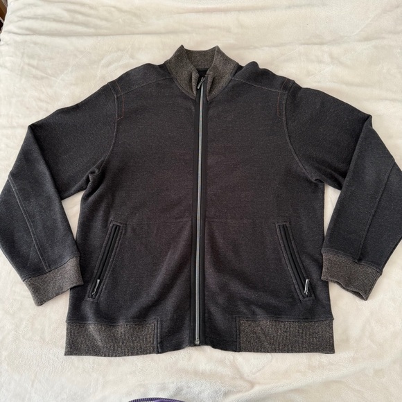 Tommy Bahama Other - Tommy Bahama Men's Charcoal Zip-Up Sweater